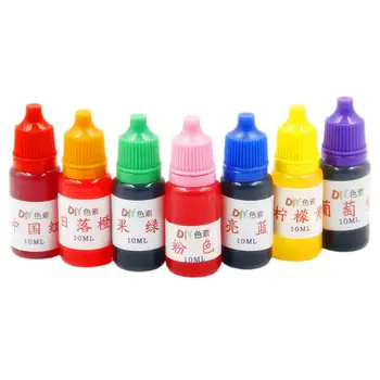 634C 7 Colores Vibrantes de Alta concentración a Base de Alcohol Pigmento de la Resina de Epoxy de Color de Tinte ideal para Resina de lo que