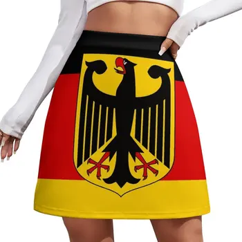 Bandera: alemana & Escudo de Armas de la Mini Falda de la vestimenta Femenina, trajes de verano para las mujeres 2023 faldas Cortas