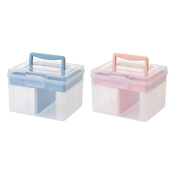 De plástico caja de Almacenamiento con Tapa de Plástico Apilable Cajas de Almacenamiento de Cajas de Almacenamiento de Dropship