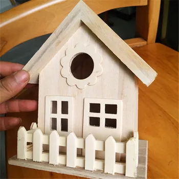 Decorativos de la Jaula de Pájaros con Creative Nido de Diseño de la Casa y de Cría Cuadro de Casa con Forma de Pájaro en Casa