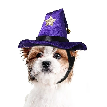Gato de Halloween de Disfraces Sombreros Transpirable Cachorro Bruja Sombrero de Gato Araña Sombrero Peluca para Halloween Vacaciones Suministros