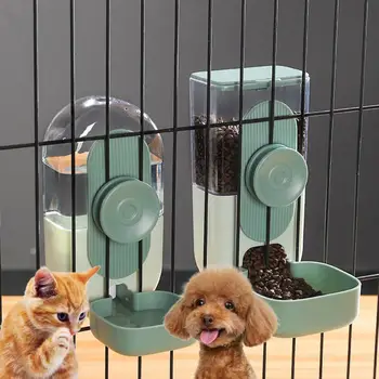 La Superficie Lisa Desmontable De Alimentación Colgando Mascota Perro Gato De Agua De Alimentación De Los Alimentos Titular Perro Alimentador De Accesorios En La Jaula