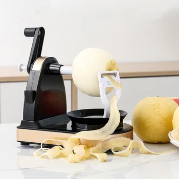 Multifuncional de manivela Pelador de manzanas de la Máquina de Casa, Pelador de Frutas Con Manzana Segmentación Descorazonador de Cortador Para la Comodidad en la Cocina Herramientas