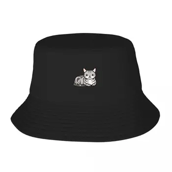 New American Shorthair Gato Sombrero de Cubo de Pelota Salvaje Sombrero Diseñador Hat Sombrero Para los Hombres de las Mujeres