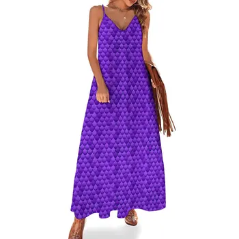 Patrón #14 - Escalas de color Púrpura Vestido sin Mangas de las mujeres una ocasión formal, vestidos de Verano, ropa de mujer ropa de mujer de tendencia de 2023