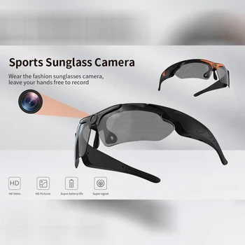 1080P HD Mini Cámara de las Gafas de sol de los Deportes al aire Micro de Acción de las Videocámaras de la Bicicleta de Vigilancia de Vídeo de la Grabadora Espia Invisible Cuerpo Cam
