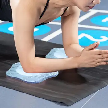 2pcs/Par de Yoga de la Rodilla Almohadillas Gruesas Diseño antideslizante Yoga Codo Cojines Ergonómicos Reutilizables de Rodillas Pastillas de Apoyo Yoga Suministros