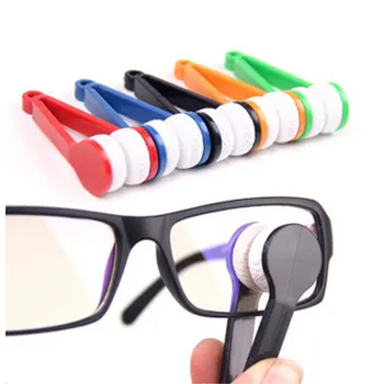 5 Piezas Mini Gafas De Sol Gafas De Microfibra Espectáculos Limpiador Suave Pincel De La Herramienta De Limpieza