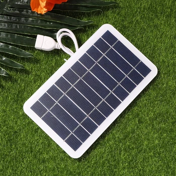 5V 400mA Panel Solar de Reemplazo Profesional de Sistema Solar para el Teléfono Móvil de la Batería Cargadores USB de Salida