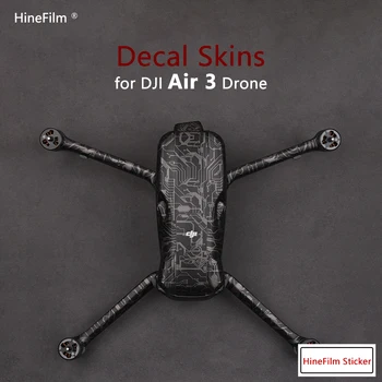 AIR3 Drone Pegatina Anti-arañazos de la Cubierta de Piel para DJI AIRE 3 Drone Premium Calcomanía Protector de la Piel de la Guardia Envoltura de Vinilo Película