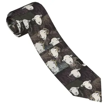 Border Collie Perro pastor Corbatas Unisex de la Moda de Poliéster de 8 cm, Cuello Estrecho Lazos para Hombre Accesorios de Negocio