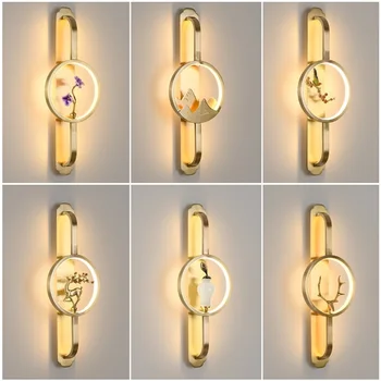DÉBIL Lámpara de Pared Luces Moderno Latón Creativo de la Cubierta de la Lámpara LED de Diseño Para el Hogar Corredor