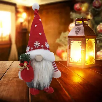 La navidad Gnome Muñeca fiestas de Navidad Gnome Adornos llamativos Adornos para los Partidos en Casa con mano de Obra Fina sin Rostro