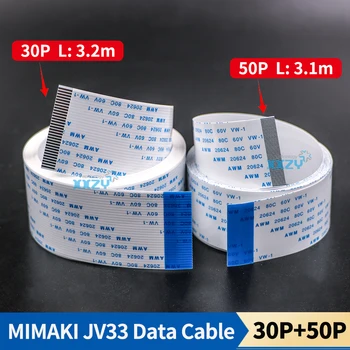 MIMAKI JV33 de Largo Cable de Datos 30P 50Pins Placa base Cable de Datos para JV33/TS3 Impresora de inyección de tinta FFC de Línea de Datos