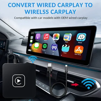 Mini Carplay Para la Caja del Teléfono Móvil Conectado Coche de la Máquina de Cableado A Inalámbrico Apple Carplay Smart Box Android AUTO Adaptador