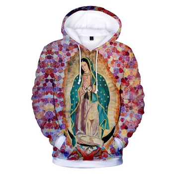 Nuestra Señora De Guadalupe Virgen María en México Mexicanos 3d sudaderas 4xl harajuku pullover sudadera con capucha de la sudadera de la calle de la Chaqueta de la ropa