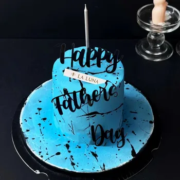 Original 12 Estilos Feliz Día del Padre Parte Cake Toppers de Oro Mejor Papá Cumpleaños Topper de la Torta para el Día del Padre de Parte de la Torta de Suministros