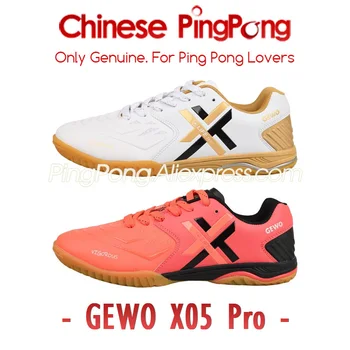 Original GEWO X05 Profesional de Tenis de Mesa de Zapatos para Hombres, Mujeres Ping Pong Sport Zapatillas