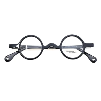 Personalizada de Acetato de Gafas Redondas Marco de los Hombres de Calidad SUPERIOR Hecha a Mano del Diseñador de las Gafas de Miopía de la Lectura de la mujer de anteojos recetados