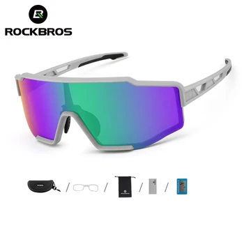 Rockbros 2023 Gafas Hombres Mujeres Gafas Polarizadas Gafas de sol Fotocromáticas Construido-en el Marco de la Miopía Gafas de Deporte 2023 Gafas