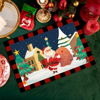 Santa Claus De Navidad Manteles Feliz Navidad Decoraciones Para El Hogar 2023 Navidad Regalos Cristmas Adornos De Navidad Natal Año Nuevo