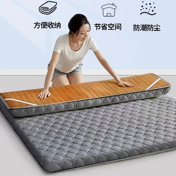 Verano colchón de piso ropa de cama de colchón espesado para acomodar plegable a prueba de humedad mat