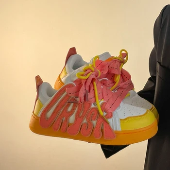 Zapatos De las Mujeres del Diseñador de Zapatillas de deporte 2023 Primavera Otoño de la Moda de los Hombres Patineta Casual de Tenis de Mujer Estilo de la Calle Transpirable Zapatos